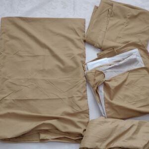 5 piece bedding sheets 2 shams + bedskirt + flat sheet + fitted sheet